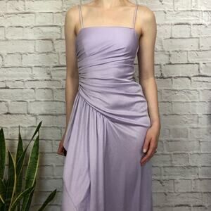 Vintage New Leaf by Samir periwinkle high low dress